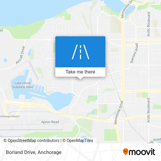Borland Drive map