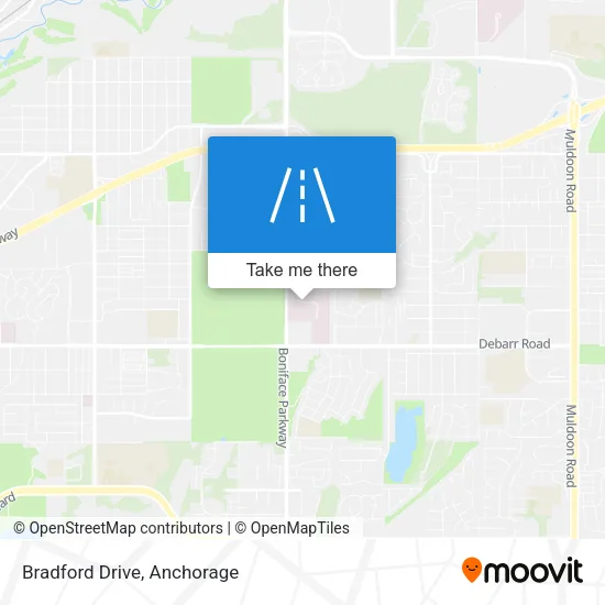 Bradford Drive map