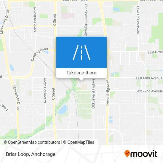 Briar Loop map