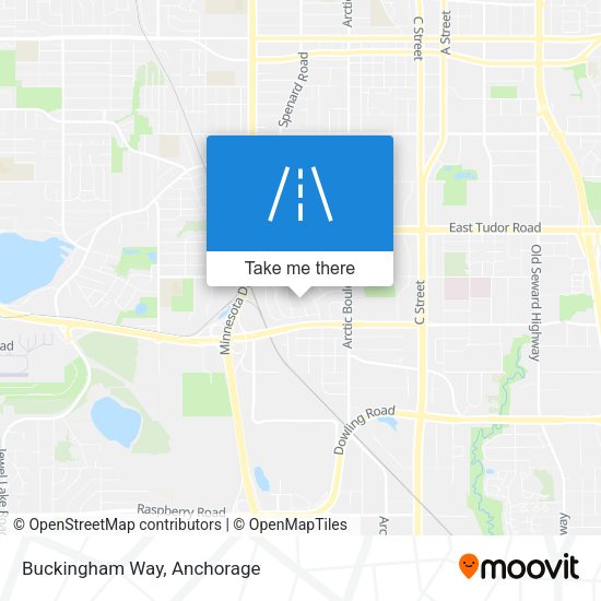 Mapa de Buckingham Way