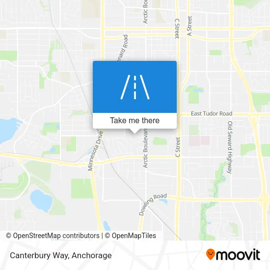 Canterbury Way map