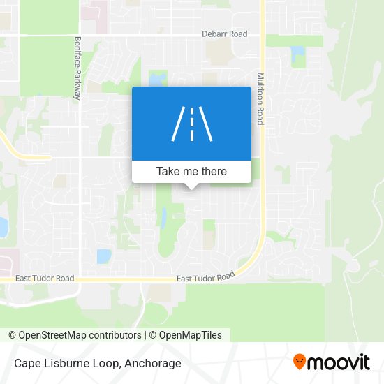 Cape Lisburne Loop map