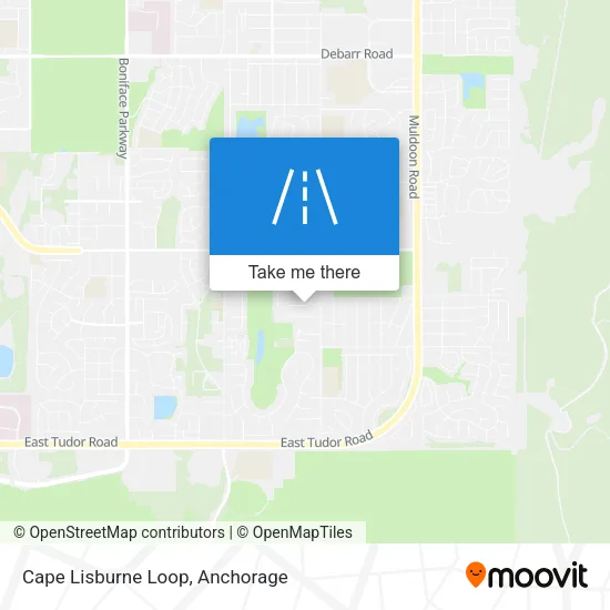Cape Lisburne Loop map