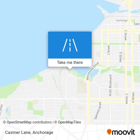 Castner Lane map