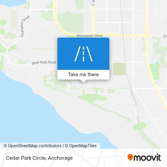 Cedar Park Circle map