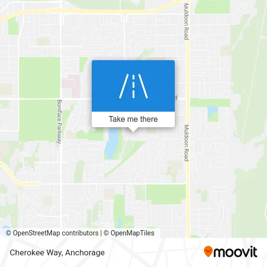 Cherokee Way map