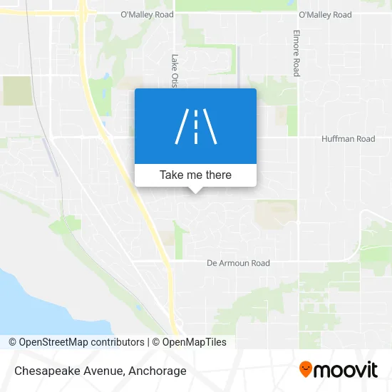 Chesapeake Avenue map