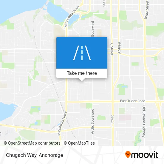 Chugach Way map