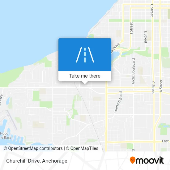 Churchill Drive map