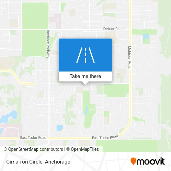 Cimarron Circle map
