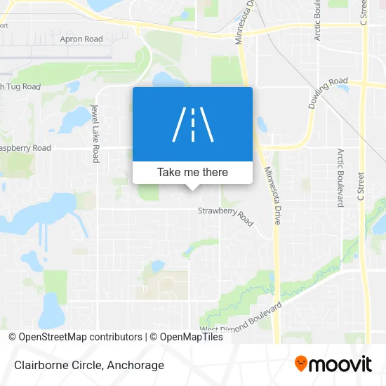 Clairborne Circle map