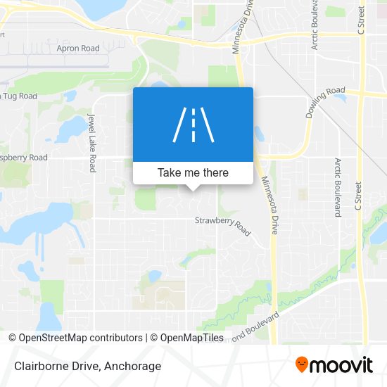 Clairborne Drive map