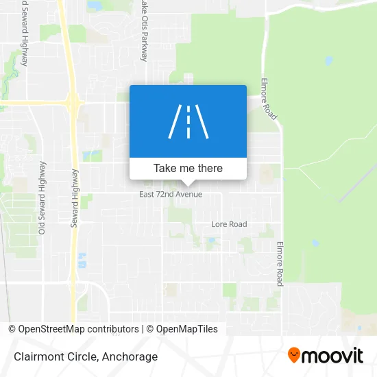 Clairmont Circle map
