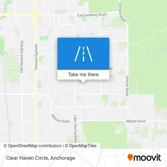Clear Haven Circle map