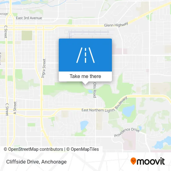 Cliffside Drive map