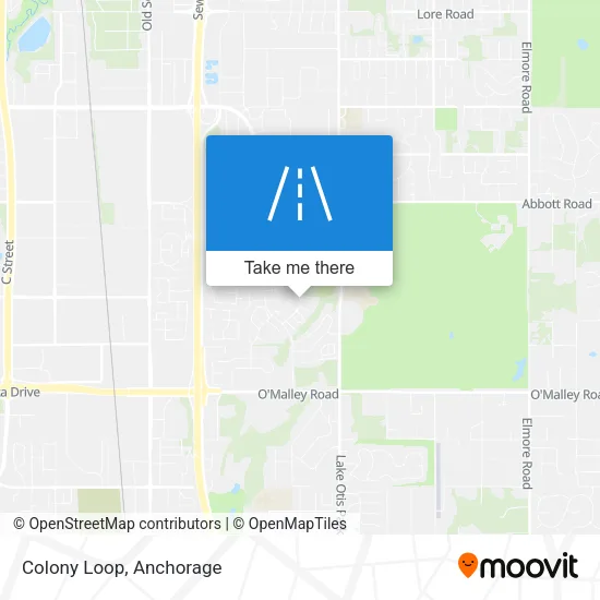Colony Loop map