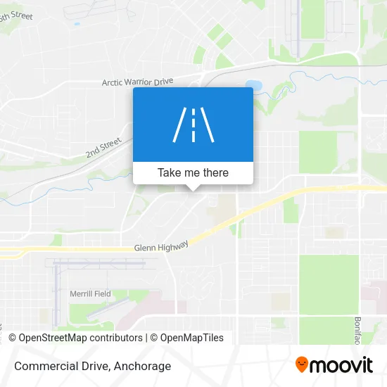 Commercial Drive map