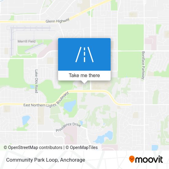 Community Park Loop map