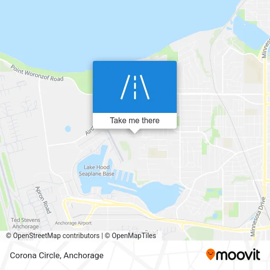 Corona Circle map