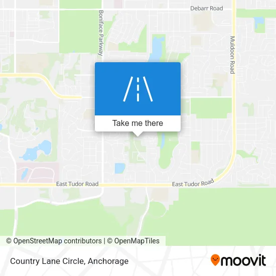 Country Lane Circle map