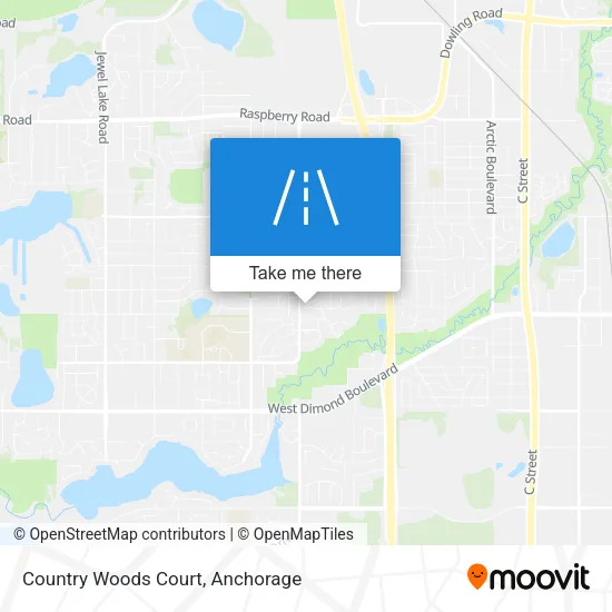 Country Woods Court map