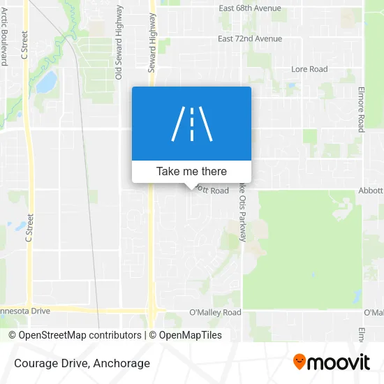 Courage Drive map