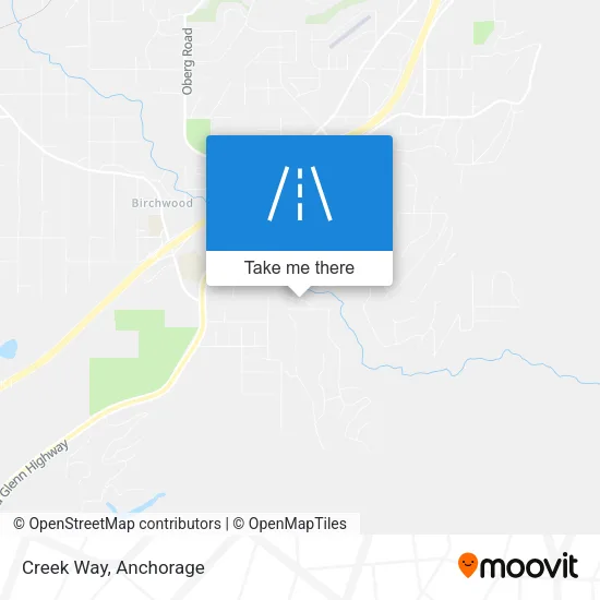 Creek Way map