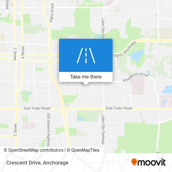 Crescent Drive map