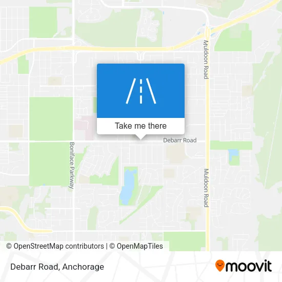 Debarr Road map