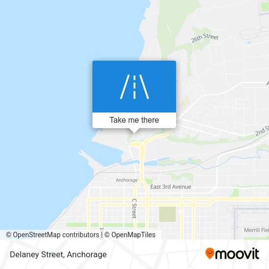 Delaney Street map