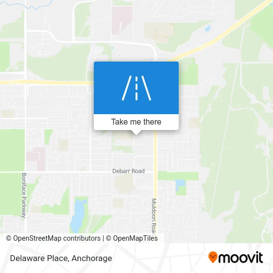 Delaware Place map