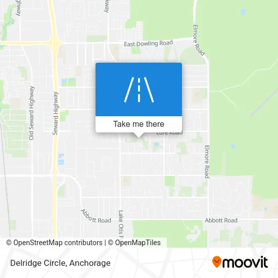 Delridge Circle map