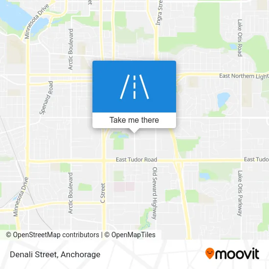 Denali Street map