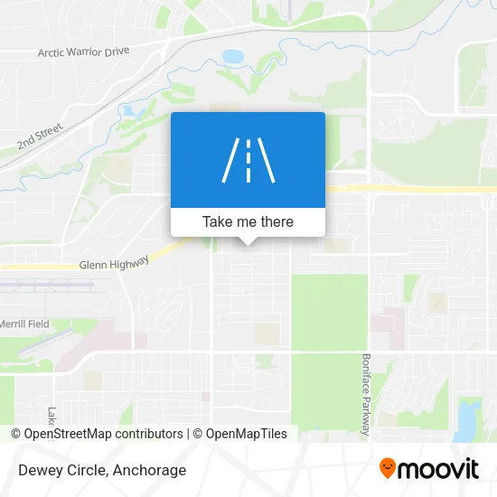 Dewey Circle map