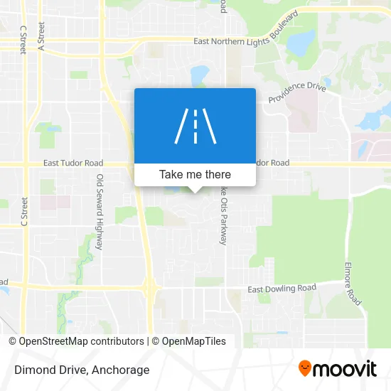 Dimond Drive map