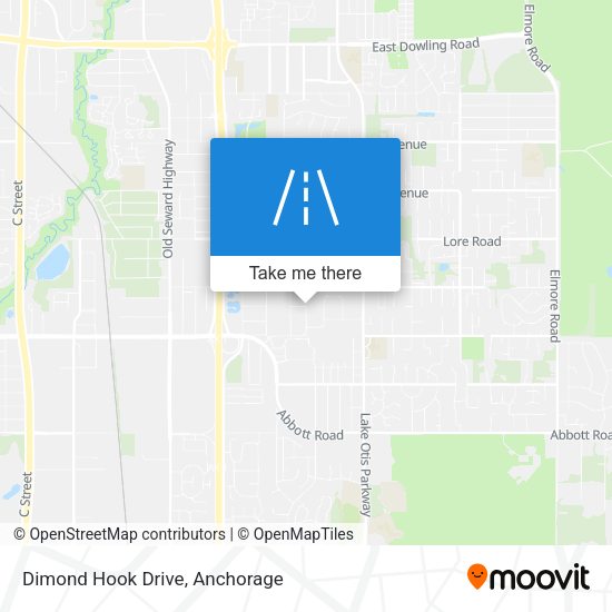 Dimond Hook Drive map