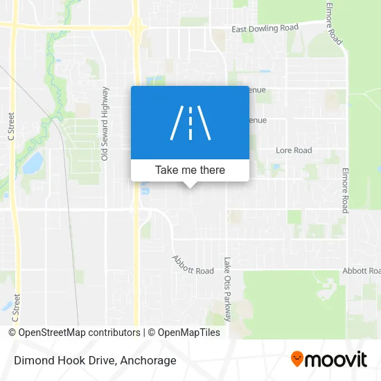 Dimond Hook Drive map