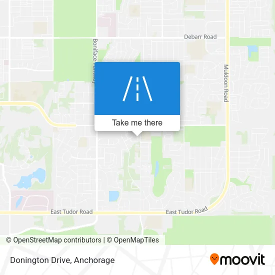 Donington Drive map