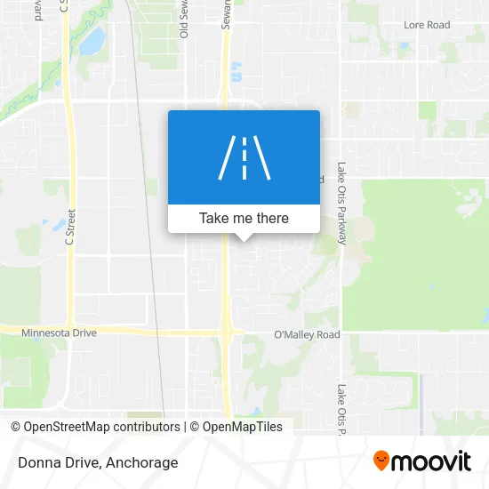 Donna Drive map