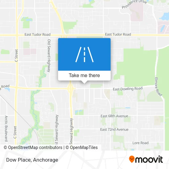 Dow Place map