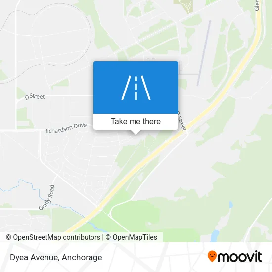 Dyea Avenue map