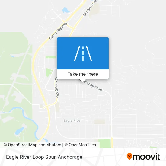 Eagle River Loop Spur map