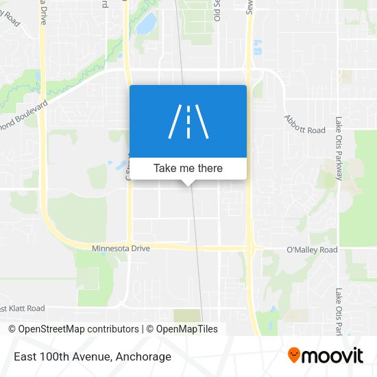 Mapa de East 100th Avenue
