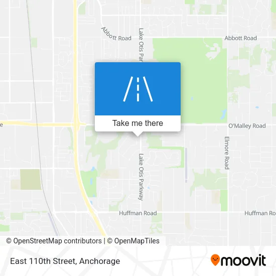 East 110th Street map