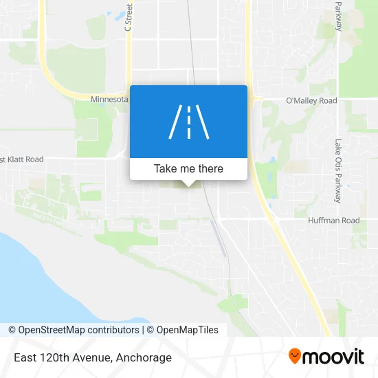 East 120th Avenue map