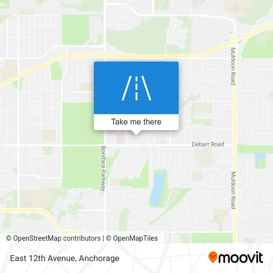 Mapa de East 12th Avenue
