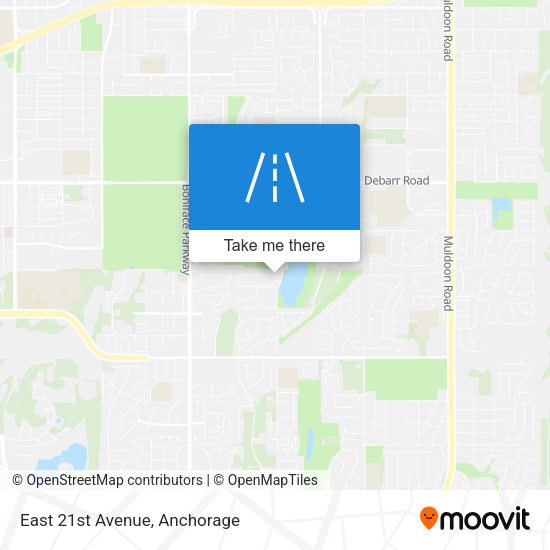 Mapa de East 21st Avenue