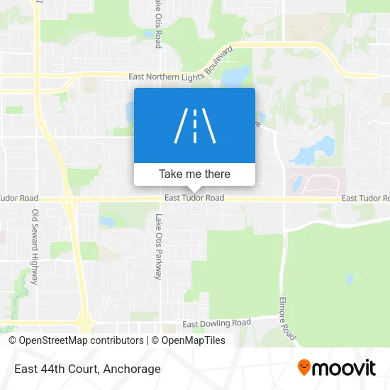 East 44th Court map