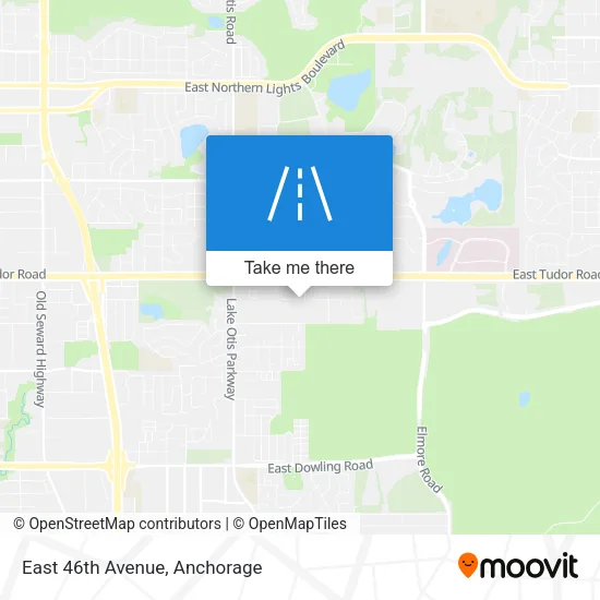 East 46th Avenue map