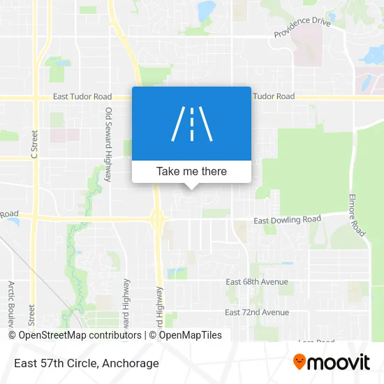 East 57th Circle map